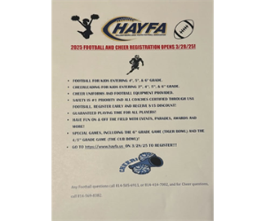 HAYFA Sign Ups Begin March 28, 2025